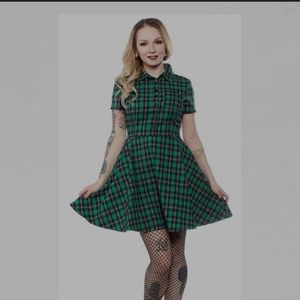 Green plaid dress from Sourpuss, size S